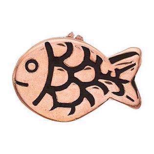 Christina Collect rosa gullbelagt 925 sterling sølv Fisk Liten rosa gullbelagt fisk, modell 603-R6